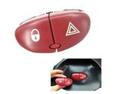 Botão Interruptor Pisca Alerta E Trava Peugeot 206 Vermelho