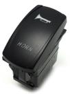 Botão Interruptor Push Button Para Buzina Preto Iluminado Led 12v