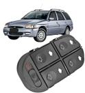 Botão Interruptor Vidro Quadruplo Escort Zetec Sw 1997 até 2002 Com Bloqueio