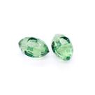 Botão Oval Facetado Acrílico Verde Transparente 12x19mm 30pçs 45g