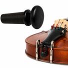 Botão para Violino 1/2 Marinos Hardwood Preto Peça de Reposição Encaixe Seguro Alta Durabilidade