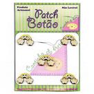 Botão Patch Arco Íris 1683 - 5 unidades