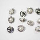 Botão Pérola e Strass 16MM
