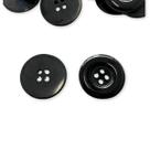 Botão Preto 25mm 4 Furos N40 Costura Pacote com 200 peças