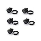 Botao Preto Fogao Continental Bosch Com Moldura 5 pecas