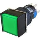 Botão Pulsador Iluminado S/retenção P16-bs2-g2 Verde - 2rev Botão Pulsador Iluminado S/retenção P16-bs2-g2 Verde - 2rev
