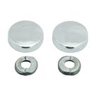 Botão rosca interna cabeça chata maciça metal - 50 unidades Botão rosca interna cabeça chata maciça metal - 50 unidades