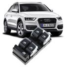 Botão Vidro Elétrico Audi A4 S4 Q3 Q5 Cromado 8k0959851f