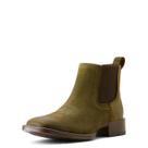 Botas ARIAT Booker Ultra Western para homens Olive Suede 10W