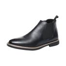 Botas Chelsea Retro Masculinas 39-47 Em Couro PU Confortáveis, Botas De Tornozelo Pretas E Marrons