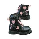 Botas De Borracha Rosa Para Meninas Com Zíper Lateral, Sola Macia, Moda De Outono E Inverno,