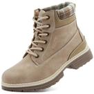 Botas de caminhada ANJOUFEMME Work Work Waterproof para mulheres FNW19-BEIGE-G-8.5