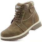 Botas de caminhada na neve de inverno ANJOUFEMME FNW18 para mulheres - cáqui