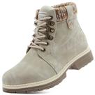Botas de caminhada na neve de inverno ANJOUFEMME FNW18 para mulheres cinza 8,5