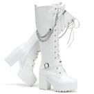 Botas de cano alto até o joelho SeiteHuud, moda feminina, salto alto