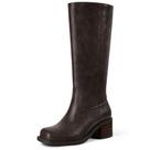 Botas de cano alto MUCCCUTE Dark Brown Campus Women, tamanho 11