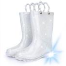 Botas de chuva Funspread Toddler Glitter Light Up Waterproof