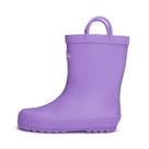 Botas de chuva KomForMe Kids impermeáveis de borracha roxa clara