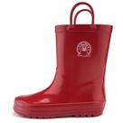Botas de chuva Stelle Toddler de borracha natural impermeável vermelhas