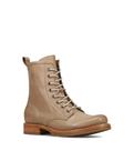 Botas de combate Frye Veronica Flex Leather para mulheres Ash 7M