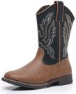 Botas de cowboy Apakowa Kids para meninos e meninas de estilo ocidental