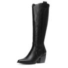 Botas de cowboy DREAM PAIRS SDKB224W femininas pretas tamanho 6