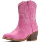 Botas de cowboy IXU Cowboy para mulheres na largura do tornozelo e meia panturrilha