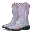 Botas de cowboy Rollda Kids Glitter Western Sequin Purple Sz 10