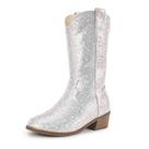 Botas de cowgirl PANDANINJIA Sparkly Rhinestone para meninas