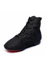 Botas de dança MSMAX Jazz Lace Up High Top pretas para mulheres