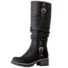 Botas de equitação até o joelho GLOBALWIN femininas pretas tamanho 10M