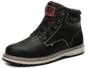 Botas de inverno ARRIGO BELLO masculinas, casuais, forradas com pele, pretas, 8,5 EUA Botas de inverno ARRIGO BELLO masculinas, casuais, forradas com pele, pretas, 8,5 EUA