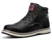 Botas de inverno ARRIGO BELLO, sapatos masculinos de couro casuais para neve Botas de inverno ARRIGO BELLO, sapatos masculinos de couro casuais para neve