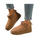 Botas De Inverno De Tamanho Grande Para Mulheres, Quentes, Casuais, Em Suede, Com Sola Grossa,