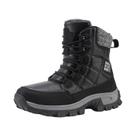 Botas De Inverno Masculinas Quentes, Impermeáveis, Com Pelúcia, Cadarço, Cano Alto, Antiderrapantes,