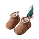 Botas De Inverno Para Meninos E Meninas, Quentes, De Couro, Com Pelúcia, Antiderrapantes, Calçados