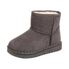 Botas De Inverno Plush Unissex Para Crianças, Estilo Conciso Em Cores Sólidas Para Meninos E Meninas