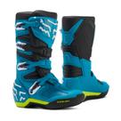 Botas de motocross Fox Racing Comp Youth azul/amarelo tamanho 4