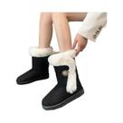 Botas De Neve Casuais Femininas De Inverno Com Bico Redondo, Confortáveis, De Cano Médio, Modernas E Botas De Neve Casuais Femininas De Inverno Com Bico Redondo, Confortáveis, De Cano Médio, Modernas E
