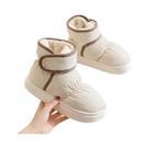 Botas de Neve Femininas de Algodão e Pelúcia - Antiderrapantes e Impermeáveis