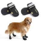Botas de neve para cães Teamoo impermeáveis antiderrapantes para cães de médio porte