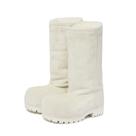 Botas de neve Trelako Suede Platform para mulheres com pele de inverno
