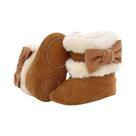 Botas De Pelúcia Para Bebês Meninas, Botas De Inverno Com Laço, Sola Macia Antiderrapante, Sapatos