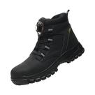 Botas De Segurança Para Trabalho Masculinas À Prova d'Água Com Biqueira De Aço Anti-furo E Botão