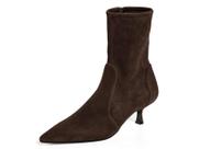 Botas de tornozelo Coutgo femininas de salto baixo para gatinhos e bico fino