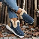 Botas de Tornozelo de Inverno Femininas - Quentes, de Pelúcia e Algodão Botas de Tornozelo de Inverno Femininas - Quentes, de Pelúcia e Algodão