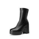 Botas de tornozelo DREAM PAIRS Gogo Platform de salto alto para mulheres negras