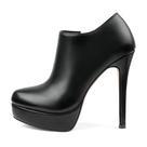 Botas de tornozelo Eithy Women de salto alto Platforms pretas PU 38EU