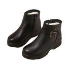 Botas de Tornozelo Femininas de Inverno - Couro PU, Pelúcia Quente, Impermeáveis e Antiderrapantes