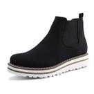 Botas de tornozelo JABASIC femininas Chelsea impermeáveis pretas 7